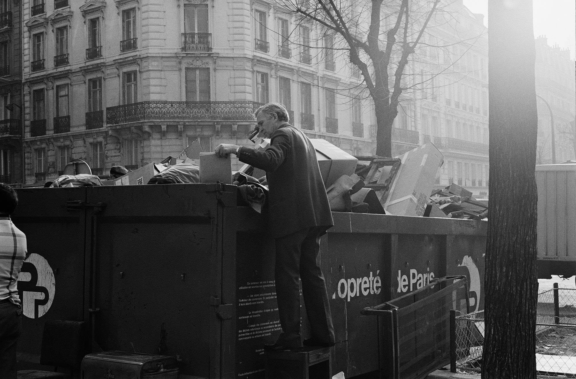 Josie Borain | 'Gentleman Digging in Dumpster'