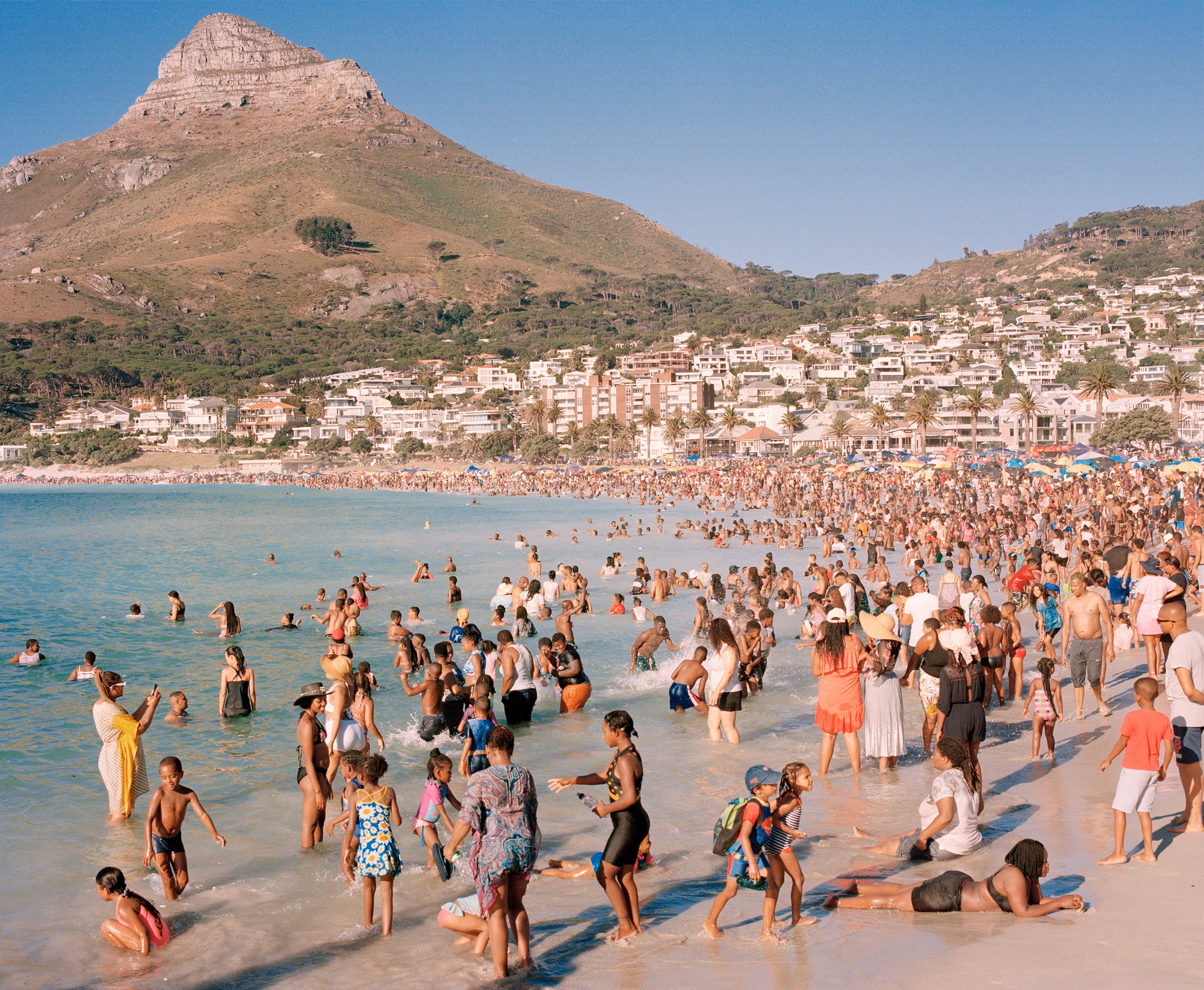 William Sheepskin | Beachgoers and Lion's Head (Cape Town, 2021)