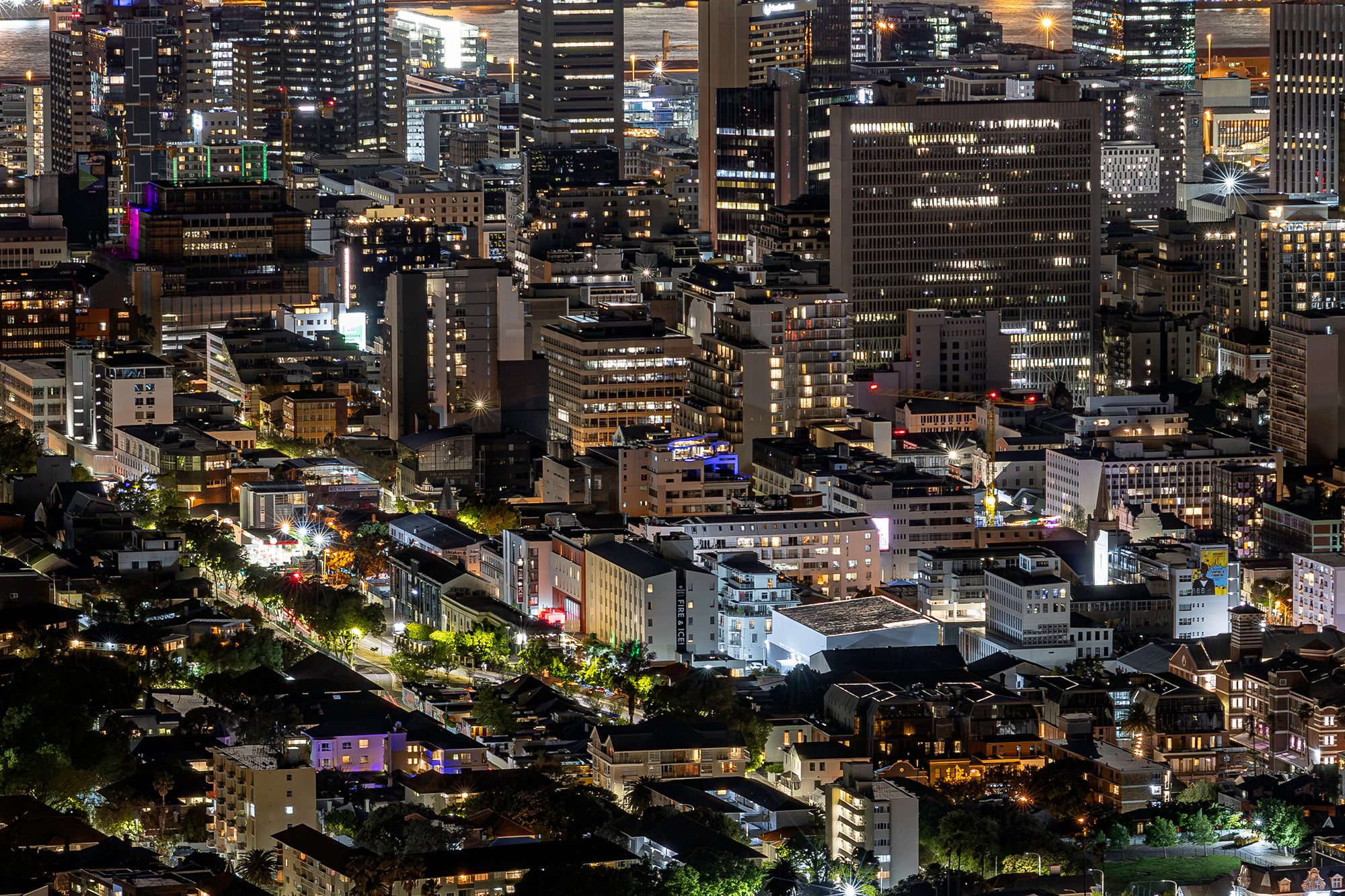 Mike Hutchings | City in Moonlight Seen From Kloof Nek (2024)